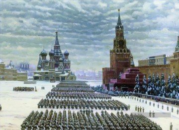  Yuon Peintre - défilé militaire sur le carré rouge 7 novembre 1941 1941 Konstantin Yuon